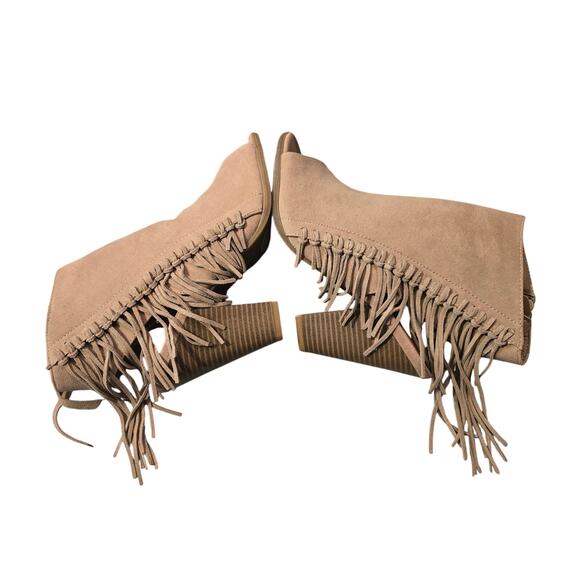Rampage Lauren Women's Fringe Open Toe Ankle Bootie size 10M NIB - Picture 4 of 8